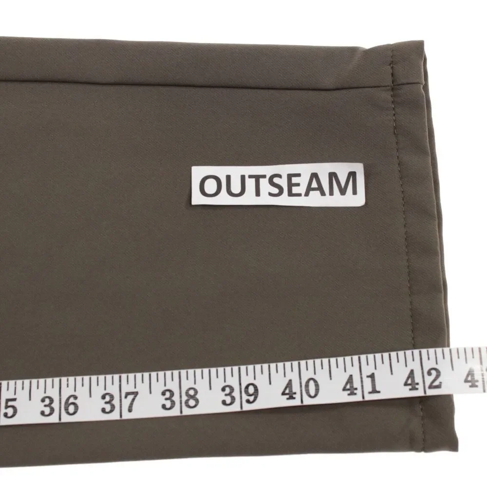 Meyer NWT Chinos / Casual Pants Size 50 34 US Solid Brownish Green Cotton Blend - Picture 10 of 11